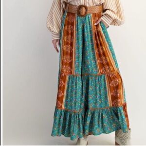 Easel Multicolor Wide Leg Pants